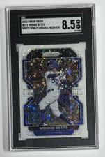 2022 Panini Prizm White Donut Circles Mookie Betts 5/5 #191 SGC 8.5