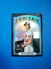 DEAN KREMER 2021 Topps Heritage /72 Black Refractor Rookie SP RC #689