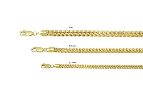 10k Solid Yellow Gold Franco Chain 