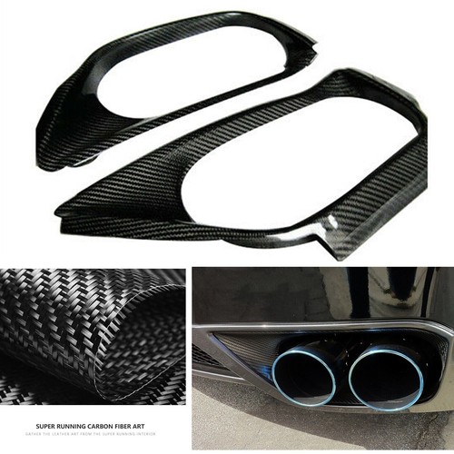 2x Exhaust Trim Cover Trim For Nissan GT-R R35 2008 2009 2010 2011-2016 Black