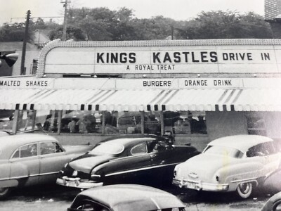 1950s KINGS KASTLE Drive In Food-Photo Reprint 22.5''x17.5''-Rantoul? Illinois ?