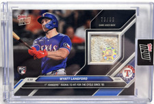 Wyatt Langford 6/30/2024 Topps Now RC Cycle Game-Used Base Relic BLACK #'d 79/99