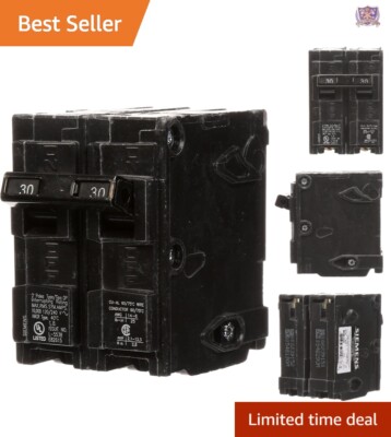 Reliable 30 Amp Double Pole Type QP Circuit Breaker for Home Electrical Systems
