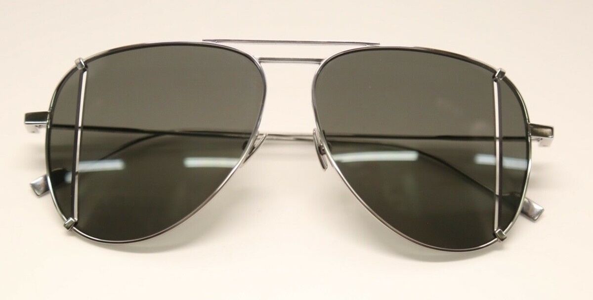 Saint Laurent Titanium SL 193 T CUT 001 Silver/Dark Grey