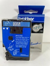 Brother TC-103 12mm Blue on Clear Label Tape Cartridge for P-Touch Transparent