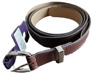 Ava  Viv   Women's 2XL  BROWN  Solid Pattern Belt  Silver Square Buckle