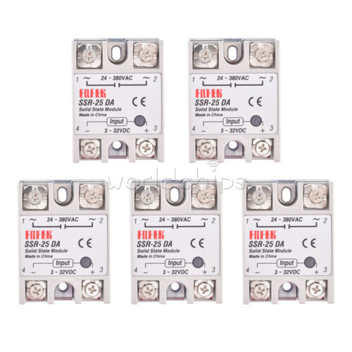 1-10PCS SSR-25DA Solid State Relay Module 25A DC3-32V Input AC24-380V Output New - Picture 15 of 18