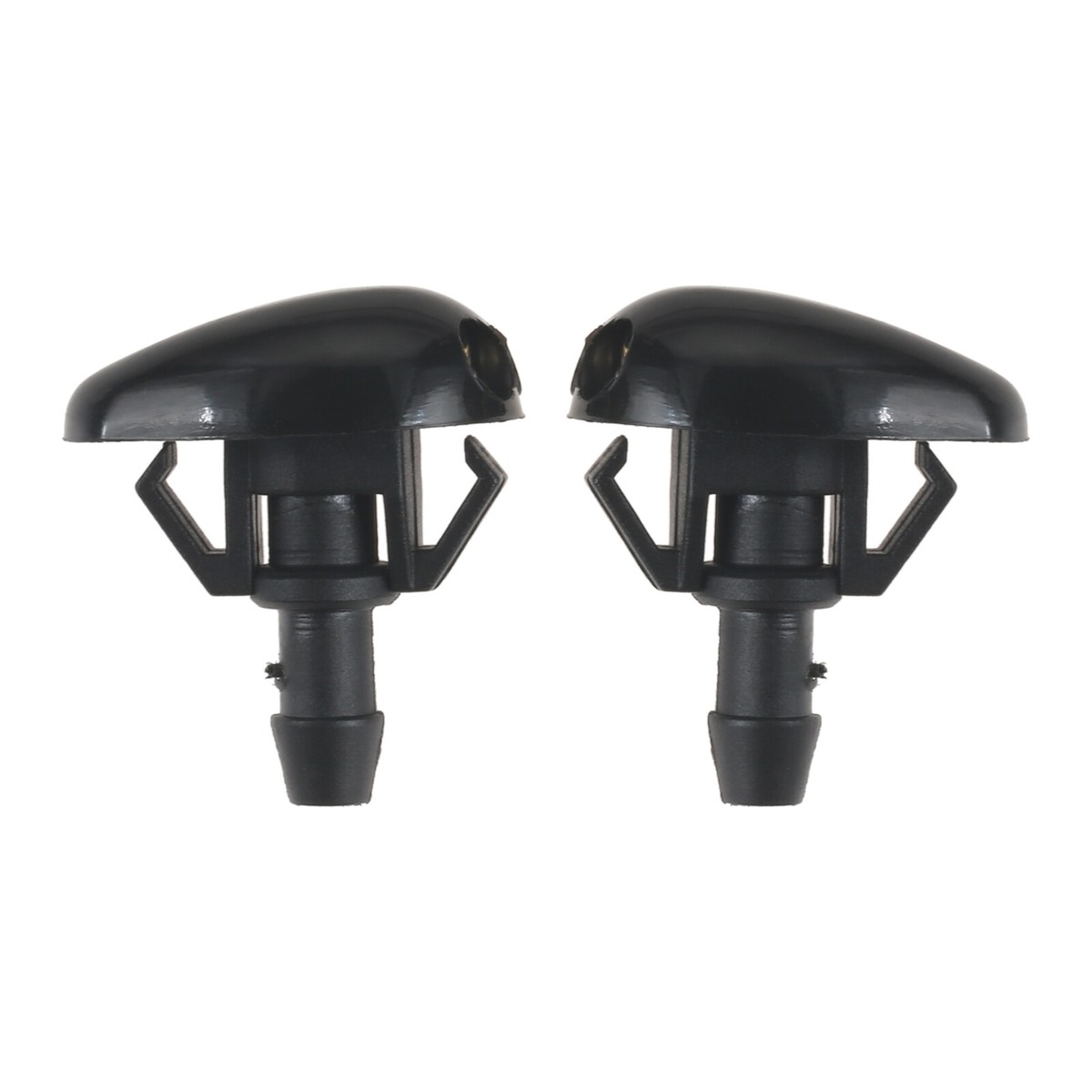 ⭐︎ 2X Black Car Window Windshield Washer Spray Nozzle Jet Fit