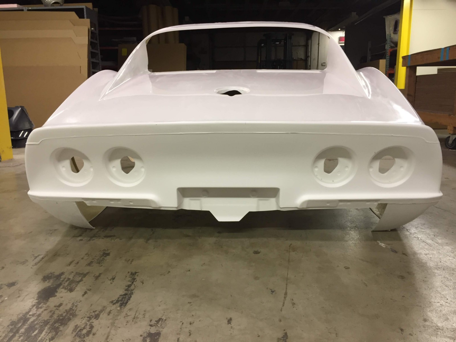 1968-69 C3 Corvette Stock Coupe Rear Clip ACI Fiberglass NEW! Made in ...