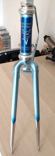 VERNON BARKER VINTAGE  ONE OFF HAND BUILT STEEL RACING FRAME - Picture 6 of 16