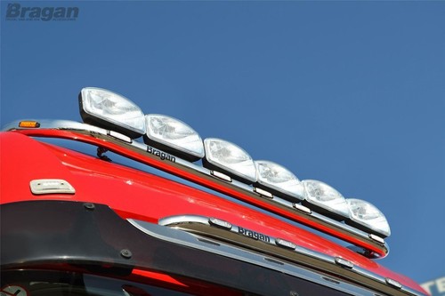 Dachträger + Unterputz-LEDs für Mercedes Actros MP4 2012+ Stream Space Edelstahl - Bild 8 von 12
