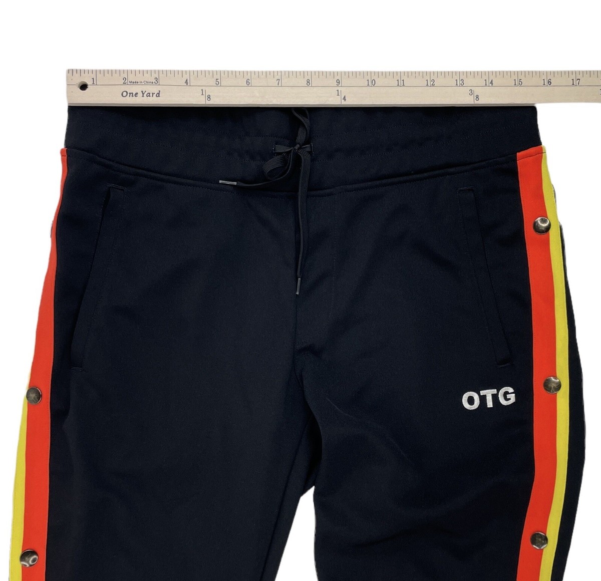 Onitsuka Tiger Slim Fit Retro Track Pants Black Orange Onitsuka Tiger Slim Fit Retro Track Pants Black Orange
