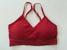 NEW ABOUND NORDSTROM SET OF 3 BRALETTES BRAS MEDIUM Metallic Red & Blue J-Hook