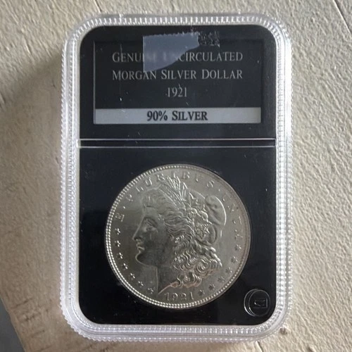 1921 Morgan Silver Dollar Uncirculated 90% Silver PCS Stamps & Coins Certified