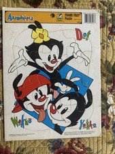 Warner Bros The Animaniacs Frame Tray Puzzle Wakko Yakko Dot Vintage 1994 Golden