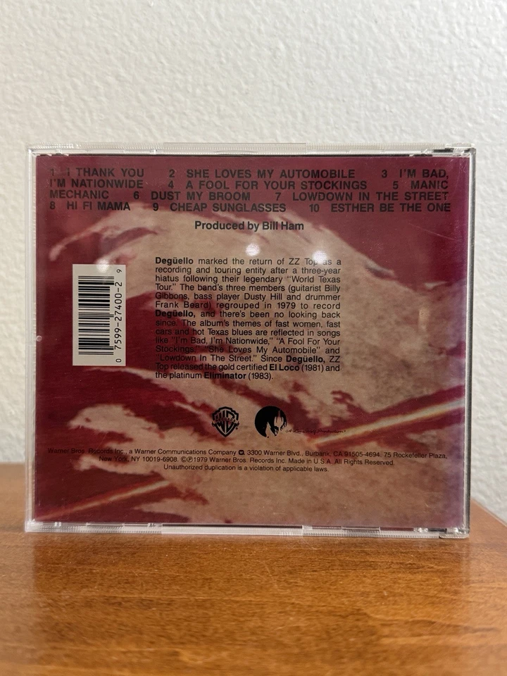 ZZ Top – Degüello Album 1979 CD Foto 2 de 4