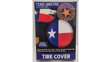 Texas Lonestar Tire Cover Universal Fit Waterproof Thick PVC for Car SUV Truck