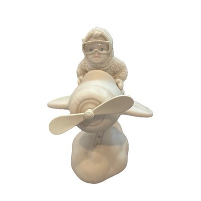 Department 56 - Snowbabies - ''I Can Fly'' Figurine - Plane Bouncing