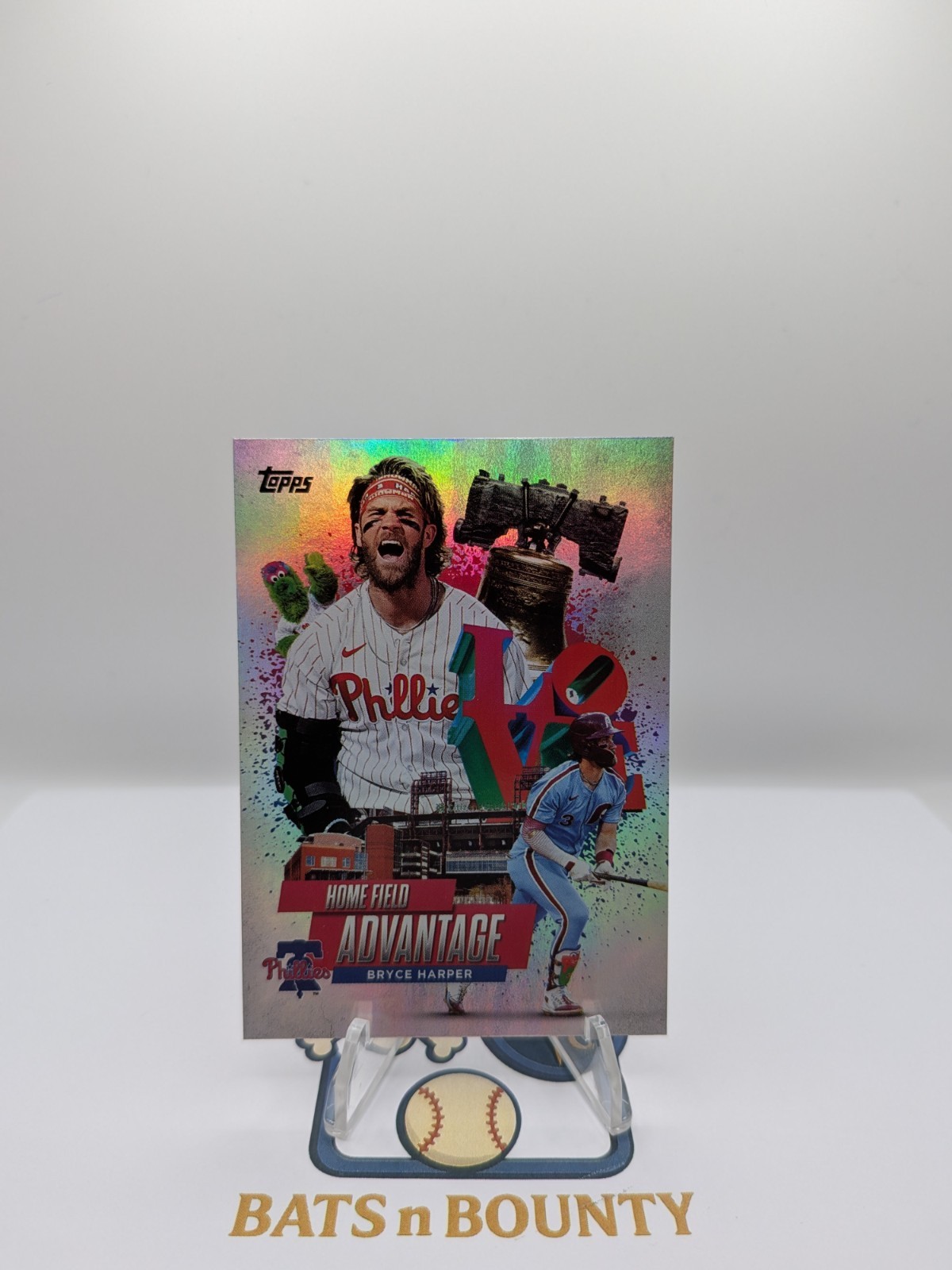 Bryce Harper Home Field Advantage  2025 Topps Series 1 SSP HA4 Case Hit Phillies