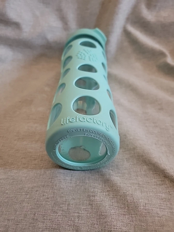 Lifefactory 16oz Glass Water Bottle with Silicone Sleeve, Mint  - Image 4 of 4
