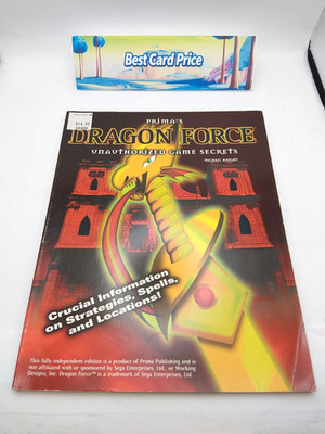 Dragon Force Prima's Unauthorized Game Secrets Sega Saturn Prima Guide Rare US