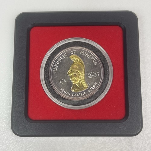1973 Fantasy Coinage $35 Bust of Minerva Au 10 Grains Ag 24 grams - Picture 9 of 10
