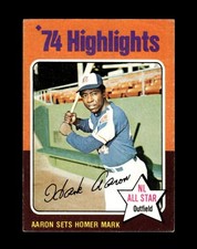 1975 Topps Set-Break #  1 Hank Aaron VG-VGEX *GMCARDS*