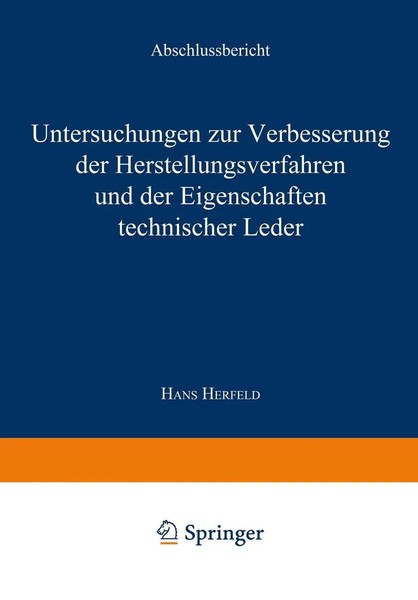 Untersuchungen Zur Verbesserung Der Herstellungsverfahren Und Der...-image