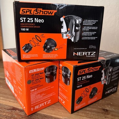 Hertz ST-25K NEO 1-3/4'' Horn Compression Bullet Tweeters with Inline Crossovers