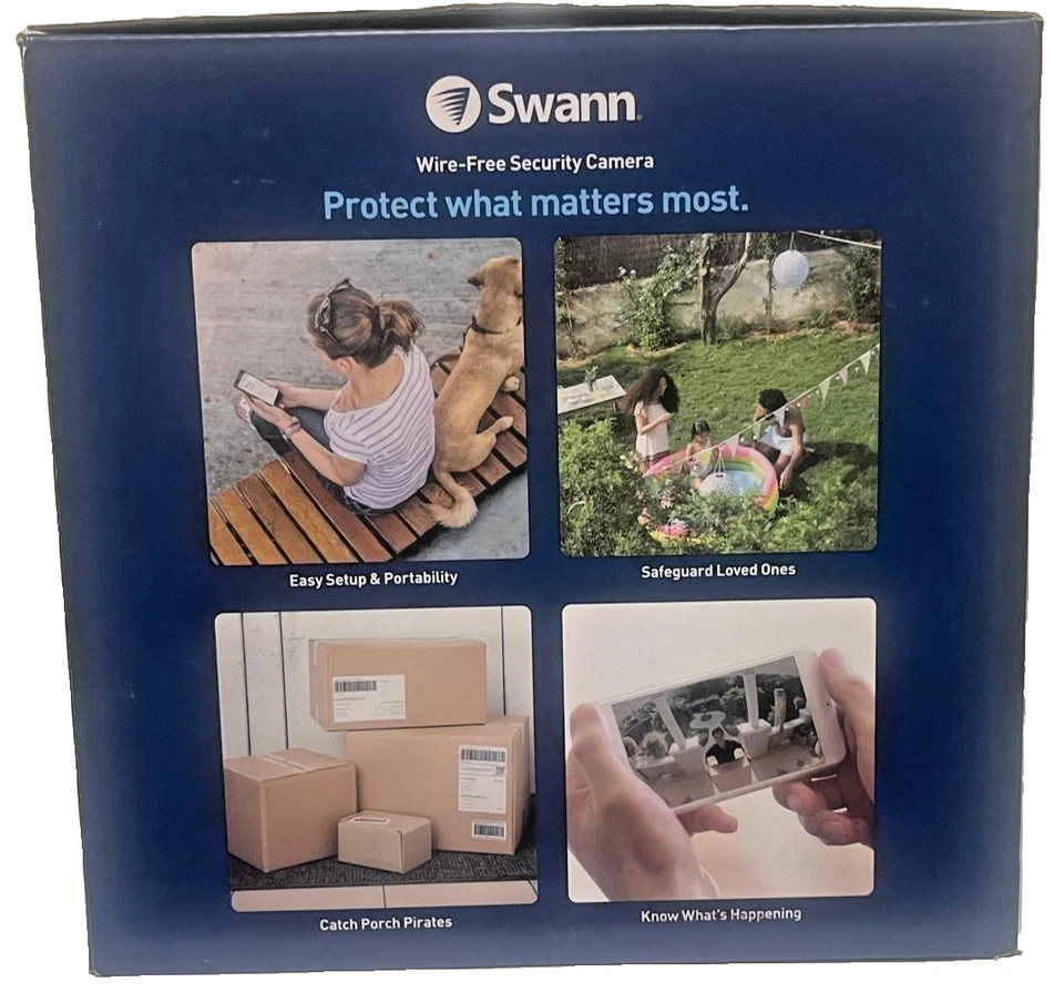 Cámara de seguridad inteligente Swann 1080p HD sin cables paquete de 5 SWIFI-CAMWPK5-GL-NUEVO SELLADO Foto 4 de 4