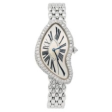 Rare Cartier Crash 3619 18K White Gold and Diamond Ladies Watch Limited Edition