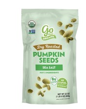 Go Raw Organic Dry Roasted Pumpkin Seeds Sea Salt 624g USDA Organic Non-GMO 12.18 per gallon
