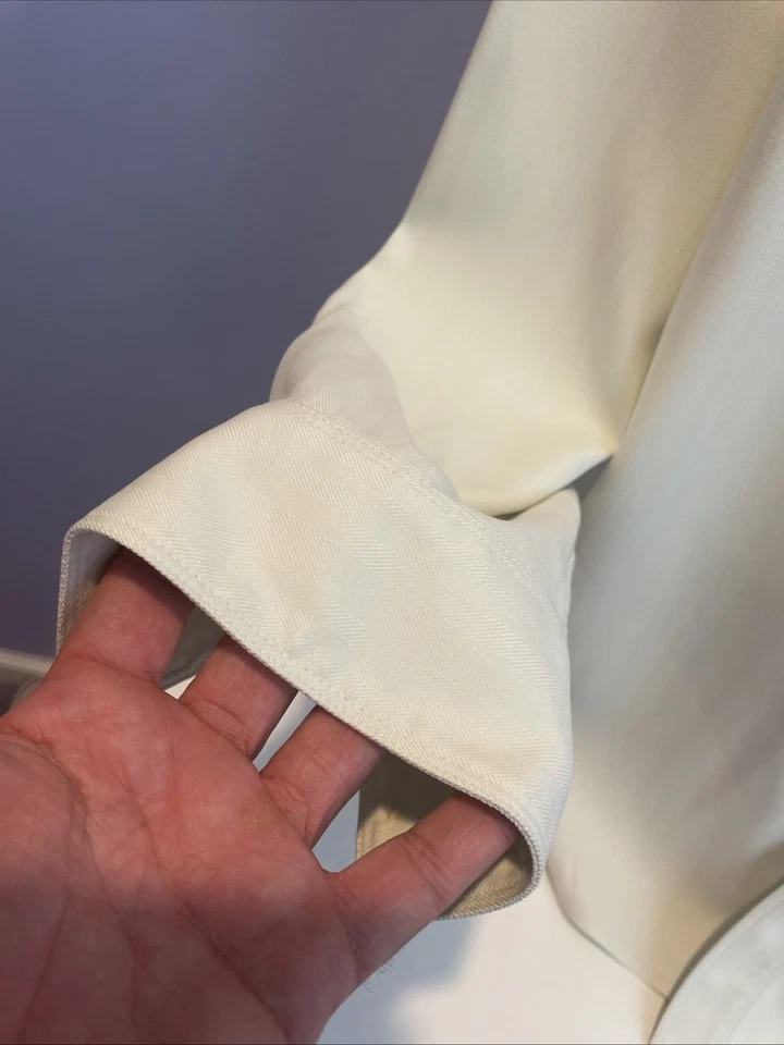 Camisa TOMMY BAHAMA Manga Larga Botón Talla XL LIMPIEZA EN SECO 100% Seda Foto 3 de 4