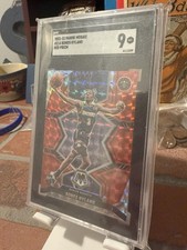 2021-22 Panini Mosaic Rookies Bones Hyland #214 Red Mosaic Prizm (RC) - SGC 9 MT