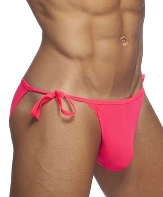 BARELY Men's Side-Tie Hot Pink Bikini underwear & swimwear too So cool, So HOT!