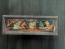 SET OF 28 VINTAGE WOODEN DOMINOES