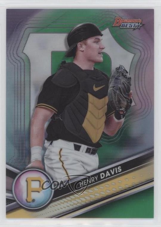 2022 Bowman's Best Top Prospects Green Refractor 50/99 Henry Davis #TP-21 6fs