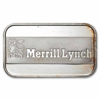 1 oz Silver Bar - Merrill Lynch | eBay