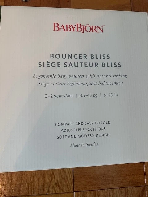 BabyBjorn Convertible Gorila-Silla en Algodón Bliss Edredón Clásico NEGRO Edad 0-2 Foto 4 de 4