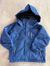 Descente Insulated Hooded Winter Ski Jacket Kids Boys Blue  Size 8 US 