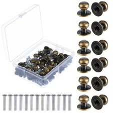 36 Pcs Mini Cabinet Knobs Round Head Jewelry Box Handle Knobs Small Drawer Pulls