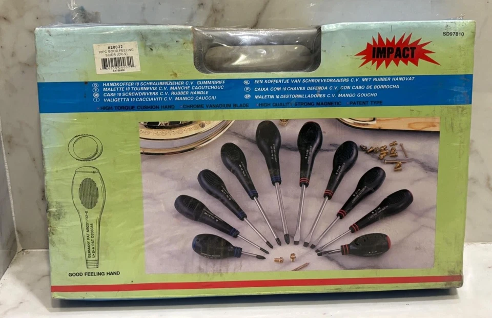 8-Piece Chrome Vanadium Steel Screwdriver Set PHILUPS & FLAT HEAD NIC FREE SHIP. - Image 2 of 2