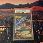 2019 POKEMON JPN SUN & MOON DOUBLE BLAZE #007 RESHIRAM & CHARIZARD GX PSA 10