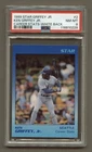 1989 KEN GRIFFEY JR. ROOKIE PSA 8 NM-MT HOF CAREER STATS WHT BK MARINERS #2 RZC