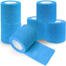 Vet Wrap Bandage 6 Pack 2 Inch Cohesive Tape for Pets Wound Care Sports