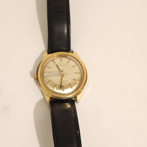 Vintage Timex Automatic Viscount 1970’s Men’s Watch, Champange Gold, Working - Picture 10 of 12