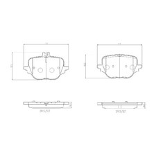 Satz Bremsbeläge Bremsklötze hinten für Mercedes GLC C254 X254 S-Klasse | 246