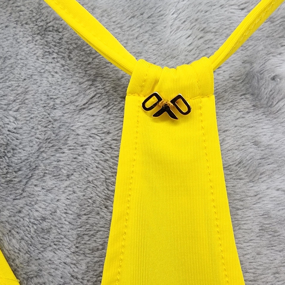 PilyQ плавать чехол женщин XS/S ярко желтый с ремешками v-образным вырезом мини пляж лето - Изображение 3 из 4