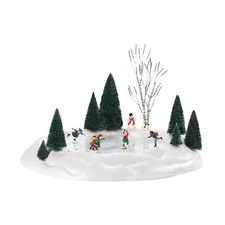 Department 56 New Animated Skating Pond 801130