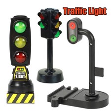 Traffic Light Toy Magnetic Train Wooden Train Track Accessories Scene Road Sign